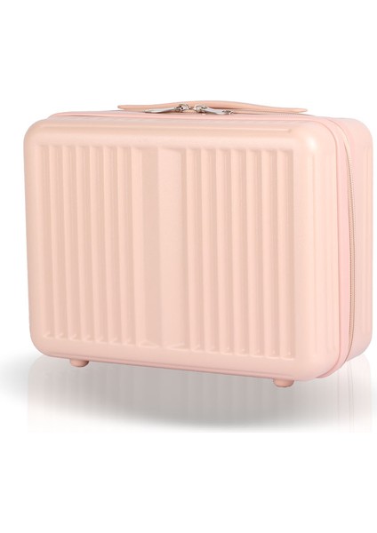 Glow Pc Policarbon Makyaj Çantası & El Valizi Pembe
