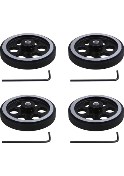 4x 200X6MM Endüstriyel Alüminyum Kauçuk Ölçüm Döner Enkoder Ölçer Tekerleği (Yurt Dışından)