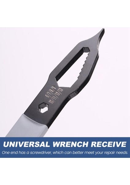 6-24MM Universal Anahtar Tornavida ile Alır 6 mm - 24MM Fındık Için Uçlu Anahtar Çok Işlevli Anahtar Anahtarı A (Yurt Dışından) indirimleri