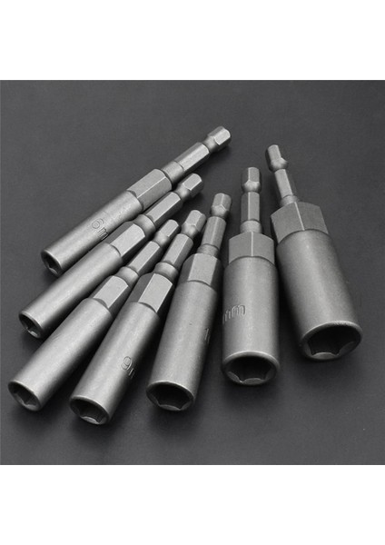15PCS 80MM Uzunluk Derinleştirin Güç Somunu Sürücü Matkap Ucu 5 5-19MM Etki Soket Adaptörü Güç Elleri Için 6 35MM Hex (Yurt Dışından) fırsatları