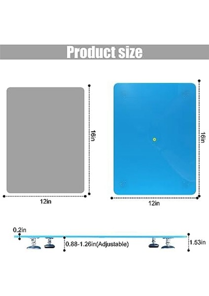 Epoksi Reçine Için Tesviye Tahtası Reçine Çalışması Için 16X12IN Tesviye Tahtası Dıy Sanatı Için Çok Işlevli Ayarlanabilir Tablo (Yurt Dışından) modelleri