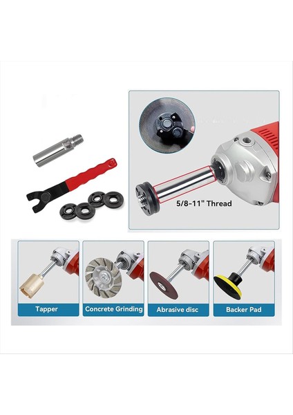 8 Parçalı 5/8 Inç-11 Flanş Somun Kiti Öğütücü Ayarlanabilir Anahtarlı Açılı Öğütücü Uzatma Şaft Konektörü (Yurt Dışından) fırsatları