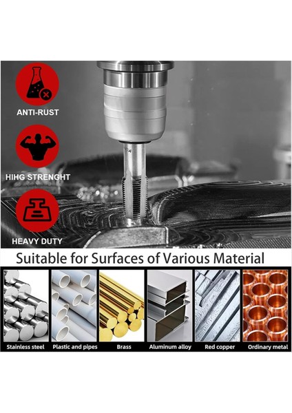 6 Parçalı Npt Boru Musluk Seti Tesisatçılar Için Depolama Çantası ile Hassas Karbon Çelik Konik Musluk Seti (Yurt Dışından) indirimleri