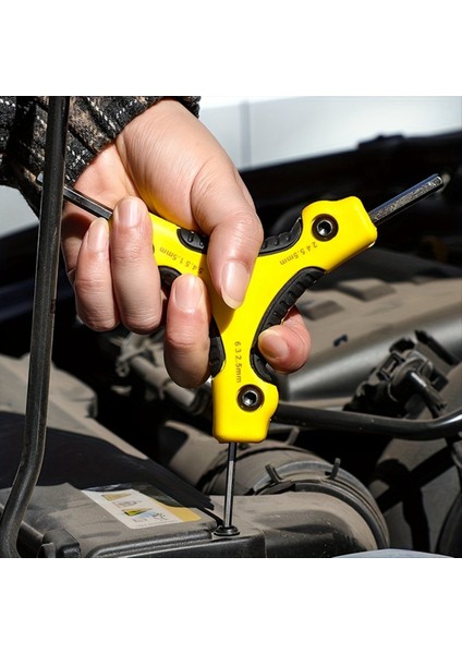 Katlanır Altıgen Yıldız Anahtar Cr-V Çelik Taşınabilir Tornavida Aleti Metrik Katlanır Altıgen Anahtar Kiti Kırmızı (Yurt Dışından) fiyatları