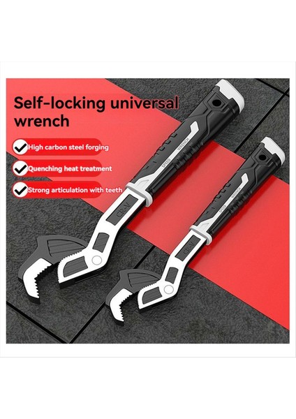 12 Inç Endüstriyel Kendi Kendine Kilitleme Hassasiyeti Aşınmaya Dayanıklı Dişli Anahtarı Çok Fonksiyonlu Güç Kavrama Borusu Anahtarı (Yurt Dışından) fırsatları