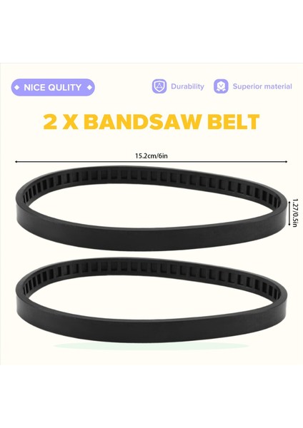 2 Paket 650721-00 Bant Teşnolü Lastikleri Kemer Bantlı Testere Dewalt 514002079 A02807 DCS374 DWM120 (Yurt Dışından) fırsatları