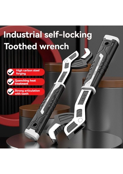 6 Inç Endüstriyel Kendi Kendine Kilitleme Hassasiyeti Aşınmaya Dayanıklı Dişli Anahtarı Çok Fonksiyonlu Güç Kavrama Borusu Anahtarı (Yurt Dışından) fiyatları