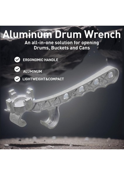 2x Alüminyum Davul Anahtarı Metal Kova Açıcı 5 Galon 10-55 Galon Davul Açmak Için 2 Inç ve 3/4 Inç Bung Kapaklarına Uyuyor (Yurt Dışından) fiyatları