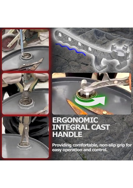 2x Alüminyum Davul Anahtarı Metal Kova Açıcı 5 Galon 10-55 Galon Davul Açmak Için 2 Inç ve 3/4 Inç Bung Kapaklarına Uyuyor (Yurt Dışından) fırsatları
