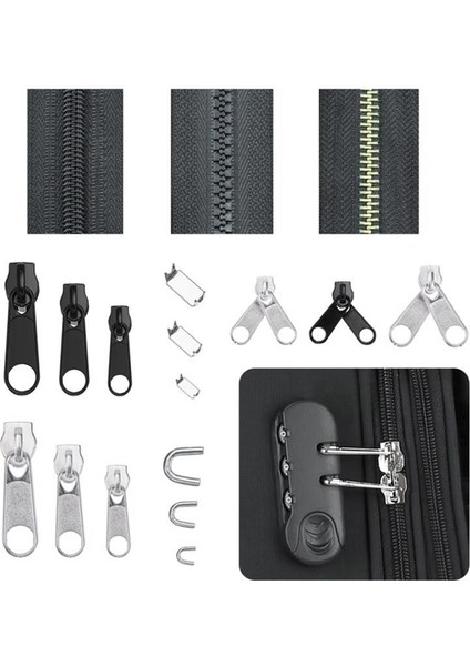 Fermuar Onarım Kiti Fermuar Değiştirme Planı Araç ve Amp ile Fermuar Değiştirme Çekme Kurtarma Uzatma Bagaj Çekir (Yurt Dışından) fırsatları