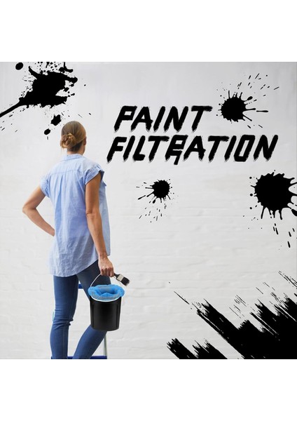 5pcs Boya Süzgeci Torbaları Ince Kafa Boya Filtresi Çantası Elastik Açılış Içinde 5 Galon Kovalar Filtreleme Çantası (Yurt Dışından) fırsatları