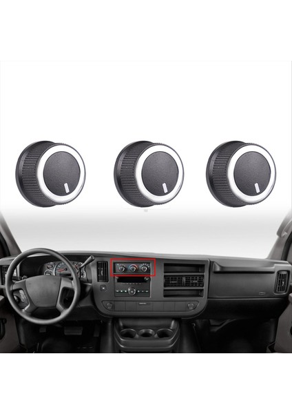 84793085 3pcs Klima Düğmesi Isıtıcı Klima Klima Kontrol Anahtarı Chevrolet 2008-2017 Ekspres Van 84141127 (Yurt Dışından) indirimleri