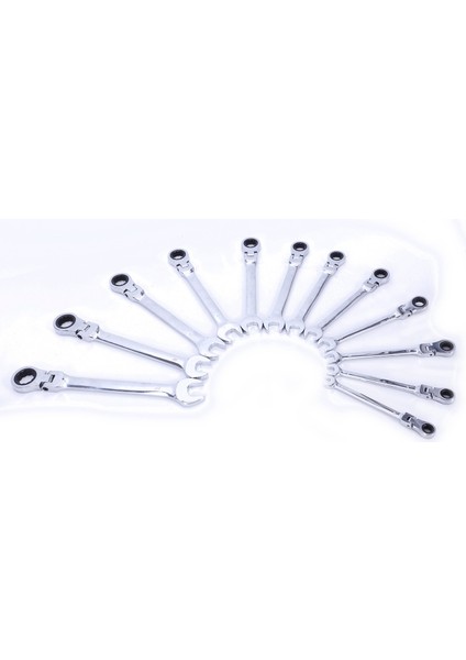 12PCS 8-19MM Esnek Kafa Cırcırlı Dişli Teşheri Anahtarı Seti Cr-V Çelik Tuval (Yurt Dışından) fırsatları