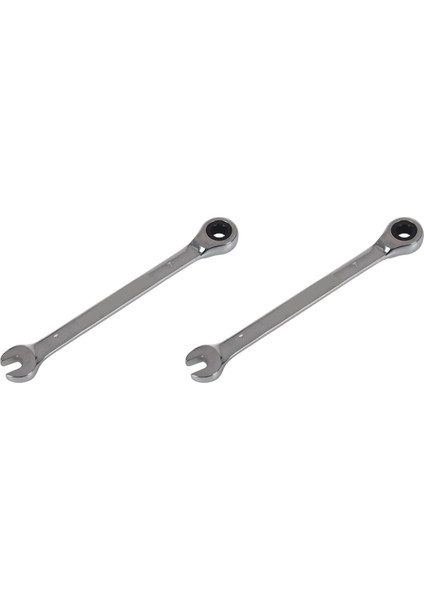 2x Çelik Sabit Kafa Cırcırlama Cırcır Spanner Dişli Anahtarı Açık Uç ve Yüzük Boyutu 7mm (Yurt Dışından)