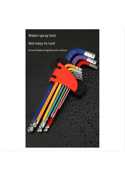 9pcs Hex Anahtar Seti L Anahtar Kiti Uzun Kol Hex Anahtar Seti 1 5mm Ila 10MM Altıgen Gösterme Bisiklet Onarımı Için El Aletleri (Yurt Dışından) indirimleri