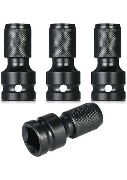 12 Adet Darbe Adaptörü 1/2 Kare Sürücü - 1/4 Altı Shank Socket Adaptör Hızlı Serbest Bırakma Çırpma Anahtarı Için Chuck Dönüştürücü (Yurt Dışından) modelleri
