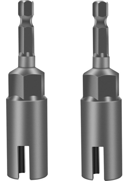 2 Paket Derin Güç Kanadı Somun Sürücüsü Yuva Kanadı Somunları Matkap Biti Anahtarlar Panel Somunları Için Ayarlanmış Araçlar Vidalar Göz C Kanca Cıvatası 1/4 Inç Altıgen (Yurt Dışından)