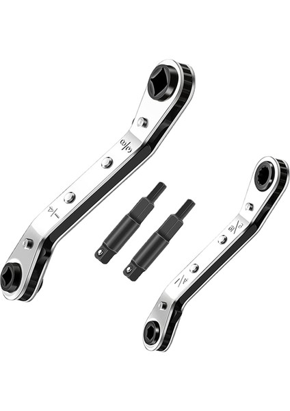 Hvac Service Anahtar Aracı Hava Soğutma Aracı ve Ekipman Onarım Aracı Için Klima Valfi Cırcır Anahtarı Seti (Yurt Dışından)