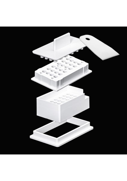 24 Delikli Plastik Kapsül Braketi Essential Tepsi El Alet Kartı Hareketi Kolay Çalışma Kapsülleri Plaka- 1 (Yurt Dışından) fırsatları