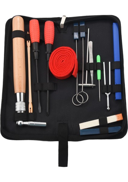 Profesyonel Piyano Ayarlama Kiti Tuner Araçları Set Piyano Ayarlama Aracı Ahşap Sap Sabit Ayarlama Anahtarı Çanta (Yurt Dışından)