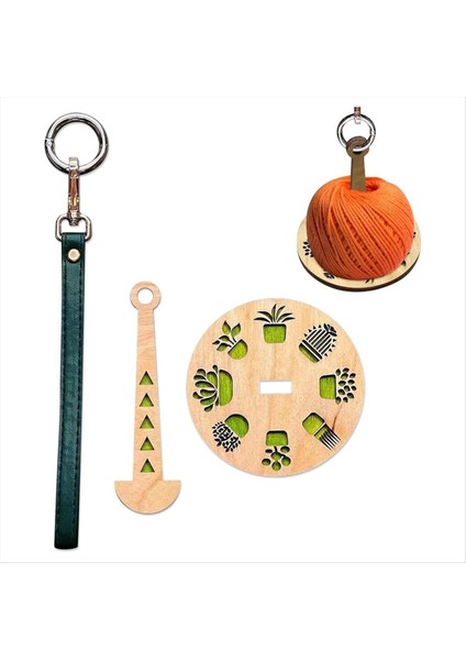 Taşınabilir Bilek Iplik Tutucu Bilek Kolye Iplik Tutucu Spinner Bilek Kayışlı Taşınabilir Iplik Tutucu (Yurt Dışından)