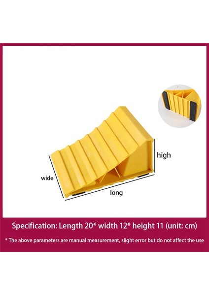 2 Paket Tekerlek Takozu Arabalar Için Kaymaz Taban Seyahat Römorkları Için Lastik Takozları Rv Kampçı ve Kamyonlar (Yurt Dışından) fırsatları