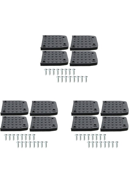 Tapı Tabanları Alçıpan Için Kayma Önleyici Pedler 12PCS Stilt Roles Yedek Kiti Kaymaz Ayak Pedleri Inşaat Tripod Mat (Yurt Dışından)