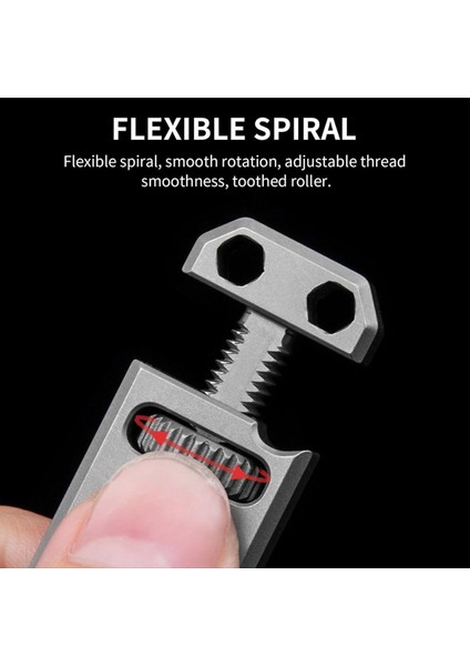 Titanyum Alaşım Mini Anahtarı Çok Fonksiyonlu Ayarlanabilir Anahtar Taşınabilir Anahtar Ara Aracı Insan Için Kolye Tornavida (Yurt Dışından) fırsatları