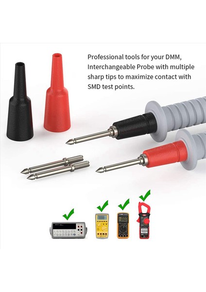 4x P1503B Multimetre Test Kuarları Kiti Timsah Klipsleri ile Dijital Multimetre Kurşunları Değiştirilebilir Multimetre Probları Ipuçları Set (Yurt Dışından) indirimleri