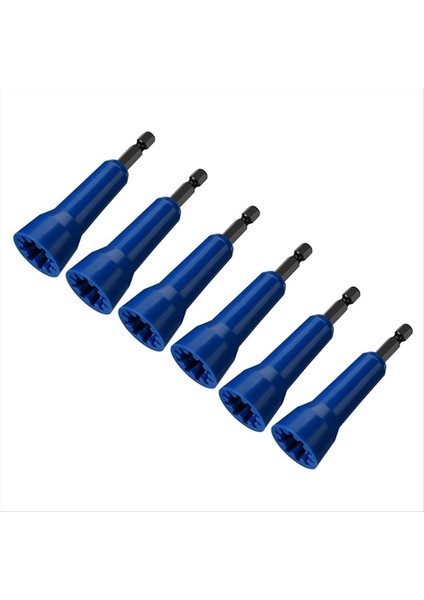 6pc Fındık Twister Tel Twister Alet Spin Bükülme Tel Konektörü Soketi 1/4 Inç Aynalı Tel Konektör Sürücüsü (Yurt Dışından)