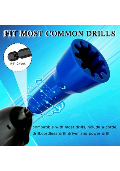 6pc Fındık Twister Tel Twister Alet Spin Bükülme Tel Konektörü Soketi 1/4 Inç Aynalı Tel Konektör Sürücüsü (Yurt Dışından) fiyatları