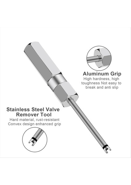 2pcs Valf Çekirdek Çıkarma Aracı Seti Tornavida Valf Kök Çekirdek Çıkarma Schrader Valf Çekirdekleri Için Lastik Valf Aracı (Yurt Dışından) modelleri