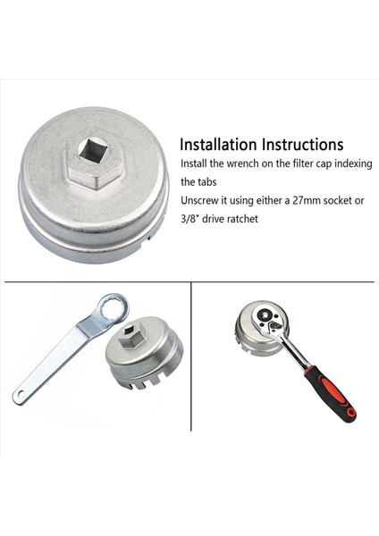 2x Yağ Filtresi Anahtarı Yağ Filtre Kapağı Aracı 14 Toyota Lexus Prius Scion CT200H Için Flüt 1 8l 4 Silindir Motoru (Yurt Dışından) fiyatları