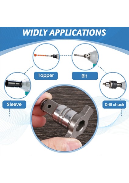 18V Elektrik Fırçasız Darbe Anahtarı Mil Aksesuarları Çift Kullanım Kablosuz Kılavuz Parça Güç Matkap Araç Aksesuar (Yurt Dışından) indirimleri