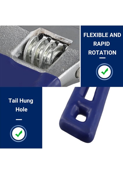 2pcs Evrensel Ayarlanabilir Anahtar Büyük Açılış Kısa Sap Çok Işlevli Mini Anahtar Banyo Araçları (Yurt Dışından) indirimleri