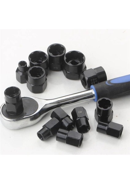 Somun ve Cıvata Çıkarıcı Hasarlı Vidalı Sökücü Darbe Soket Alet Seti Cıvata Somun Vidası Çıkarma Soketi Anahtarı Shrenchtool Kiti (Yurt Dışından) modelleri