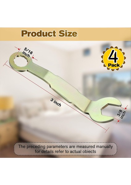 4pcs Pivot Ayarlama Anahtarı Kayar Kapı Askı Için Dolap Kapısı Için Ayar Cep Anahtarı 3/8 Inç Açık Anahtar (Yurt Dışından) modelleri
