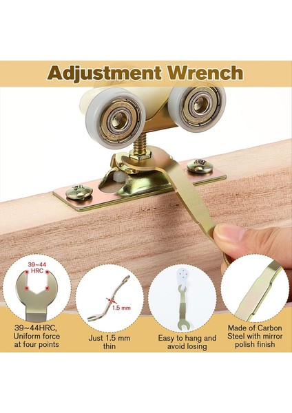 4pcs Pivot Ayarlama Anahtarı Kayar Kapı Askı Için Dolap Kapısı Için Ayar Cep Anahtarı 3/8 Inç Açık Anahtar (Yurt Dışından) fırsatları