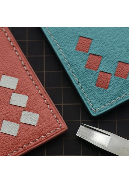 4pcs Deri Dokuma Pirzola 7mm 8mm 9mm 10MM Dokuma Yuvası Yumruklama Aracı Dıy El Dokuma Desen Kesici (Yurt Dışından) indirimleri