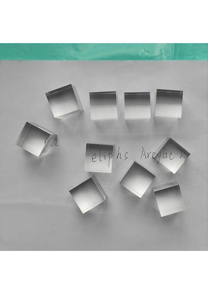 10 Adet 1 Inç x 1inch x 1 Inç Açık Akrilik Kare Kareler Bloklar - Tüm Yan Cilalı Plastik Kare Çubuk Peg (Yurt Dışından) fırsatları