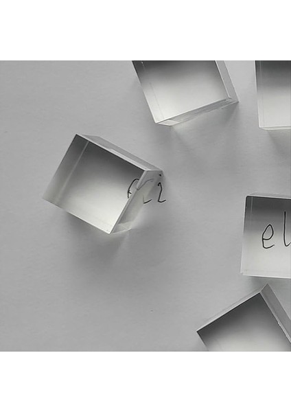 10 Adet 1 Inç x 1inch x 1 Inç Açık Akrilik Kare Kareler Bloklar - Tüm Yan Cilalı Plastik Kare Çubuk Peg (Yurt Dışından) indirimleri