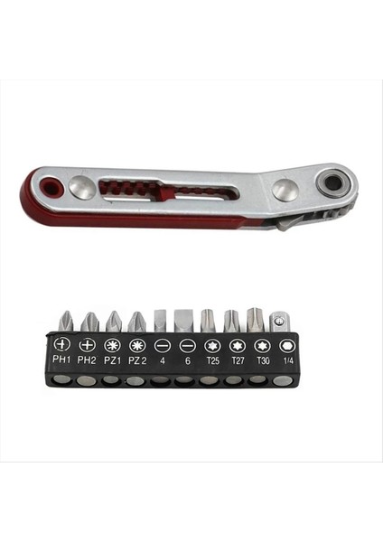 Dirsek Başı Mini Cırcır Anahtarı 90 Derece Ofset Tornavida Kolu Bit Set Çift Sürücü Kafası Cırcır Anahtarı El Aleti (Yurt Dışından) fiyatları