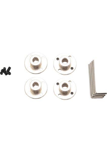 8mm Flanş Kuplaj Konnektörü Rijit Kılavuz Çelik Model Kuplör Aksesuarı Rc Model Motorları Için Şaft Ekseni Bağlantıcıları (4 Paket) (Yurt Dışından)