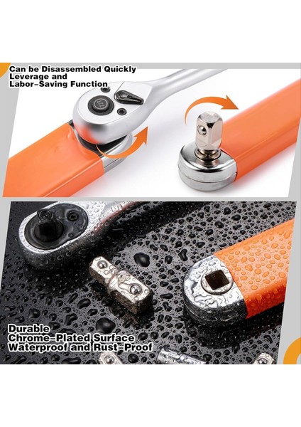 Ofset Uzatma Anahtarı ve Tork Anahtarı Kiti 1/2inch 1/4inch ve 3/8inç Kare Tork Anahtarları (Yurt Dışından) fırsatları