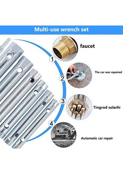 Metrik Tübüler Onarım Çift Uç Anahtar Seti Yardımcı Buji Yedek Kiti Otomatik Onarım Borusu Onarım Işi (Yurt Dışından) fırsatları