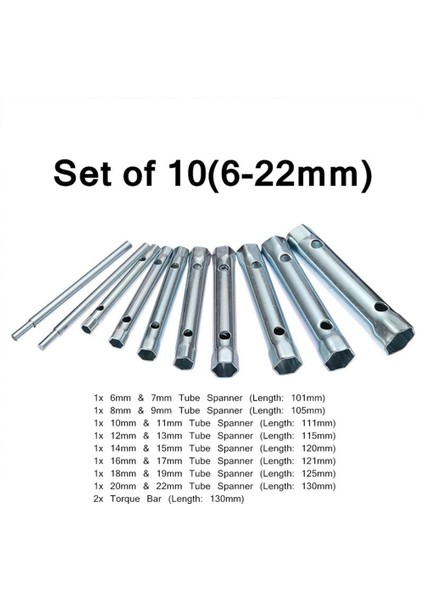 Metrik Tübüler Onarım Çift Uç Anahtar Seti Yardımcı Buji Yedek Kiti Otomatik Onarım Borusu Onarım Işi (Yurt Dışından) indirimleri