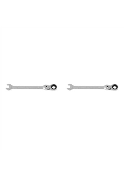 2pc Esnek Head Ratchet Metrik Somun Açık Uç ve Halka Anahtarları Aracı 10MM (Yurt Dışından)