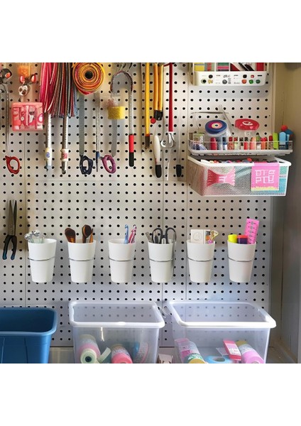 Pegboard Kanca Kupası Aksesuar -18PIECES Pegboard Ekran 5 1 ve 4 Inç Düz Tutucu 1/8 1/4 Pegboard B Için Küçük Asma Kupası (Yurt Dışından) modelleri