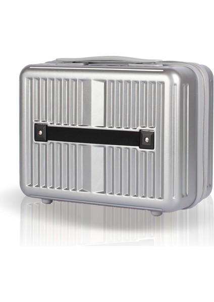 Glow Pc Policarbon Makyaj Çantası & El Valizi Silver fiyatları