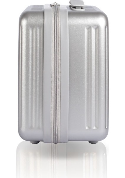 Glow Pc Policarbon Makyaj Çantası & El Valizi Silver indirimleri